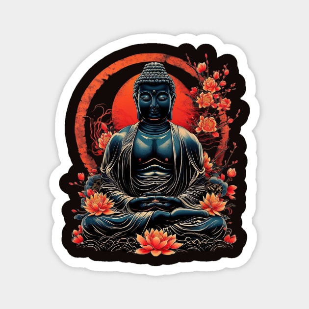 Buddha Meditation Magnet by animegirlnft