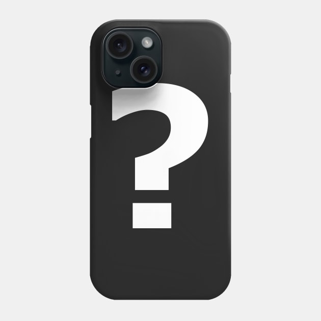 Question Mark Inquiry Design Phone Case by teesbyfifi