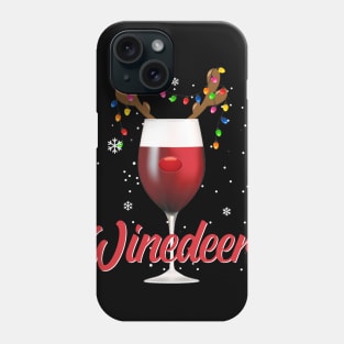 Winedeer Christmas Wine Phone Case