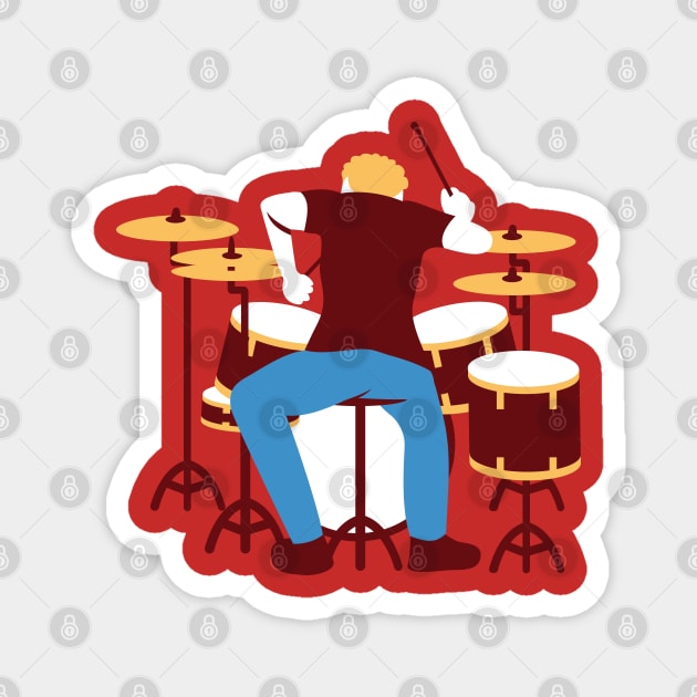 Drummer Magnet by Maria_Miguel_Cardeiro