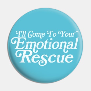 Emotional Rescue / Lyrics Typography Pin