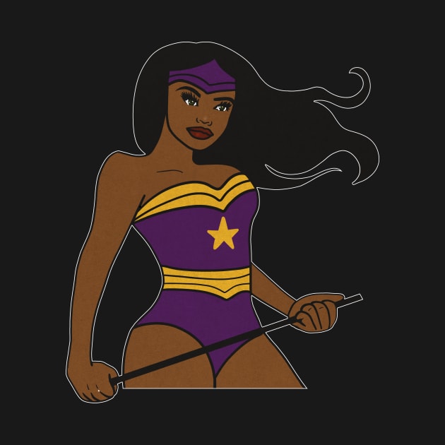 Afro Superhero Woman, Black Pride, African by dukito