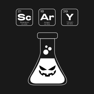 Scary Periodic Table Halloween Science T-Shirt