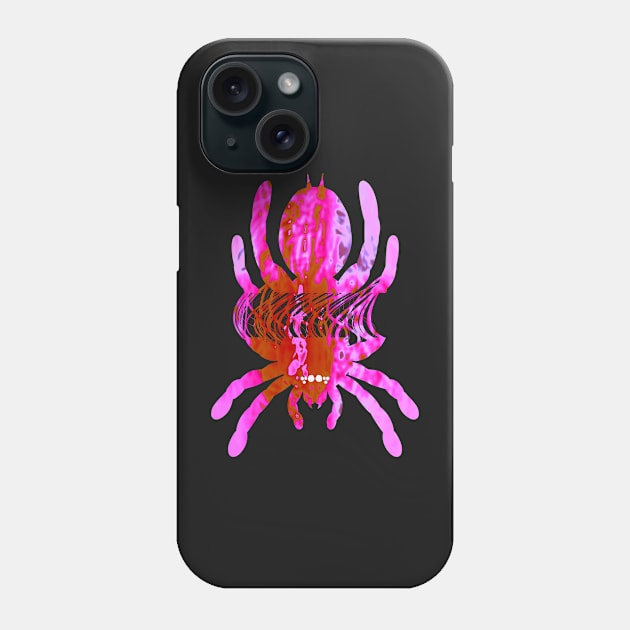 Tarantula Silhouette V74 (Tie Dye) Phone Case by IgorAndMore