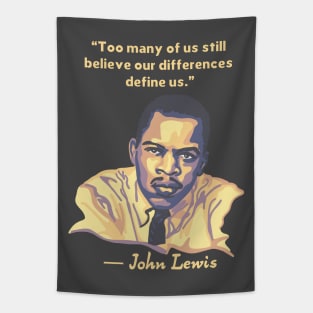 John Lewis Portrait and Quote Tapestry