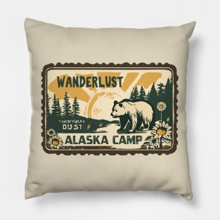 Alaska Wanderlust Camping Kid Since Young Camping Lovers Pillow