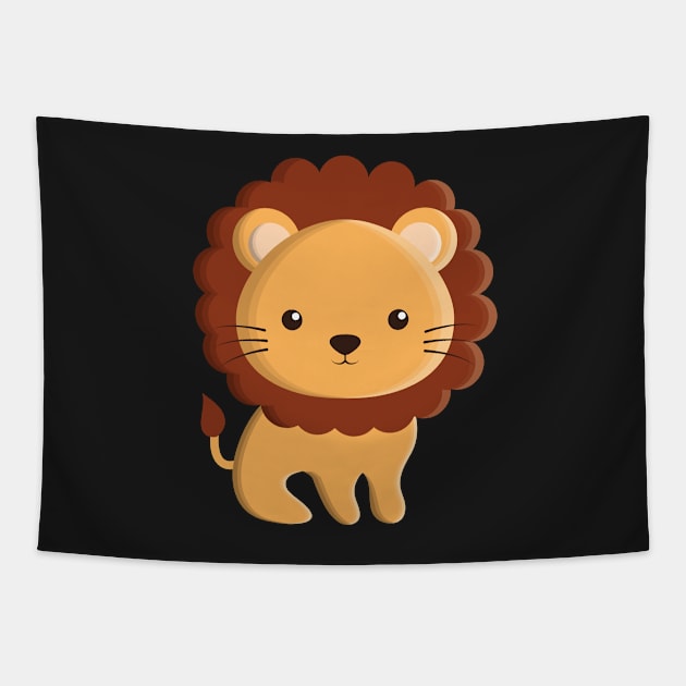 Baby Lion Cub Tapestry by Felicity-K