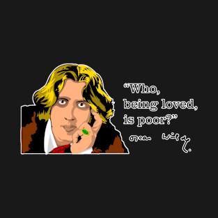 A colourful, funny design featuring Oscar Wilde and one of his quotes T-Shirt