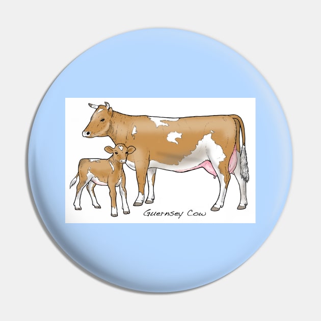 Guernsey Cow Pin by davidroland