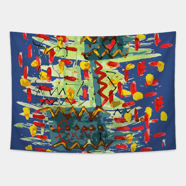 abstraction Tapestry by vlada antsi