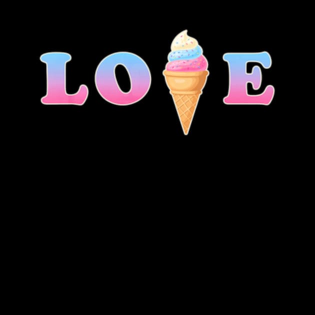 I Love Ice Cream Fun Cute Novelty by AstridLdenOs