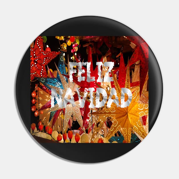 Feliz Navidad Spanish Christmas Holiday Celebration Pin by hispanicworld