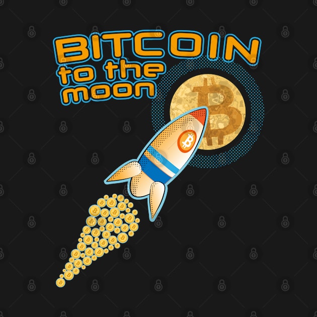 Bitcoin - To the Moon by My Crypto Design