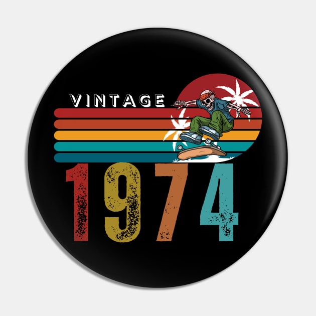 Vintage 1974 Pin by Beyond TShirt