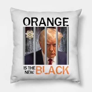 TRUMP MUGSHOT - ORANGE IS THE NEW BLACK Pillow