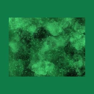 Green Galaxy Abstract T-Shirt