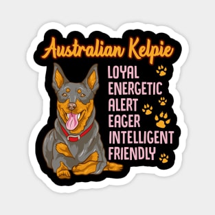 Cute Australian Kelpie Loyal & Friendly Dog Magnet