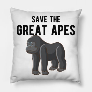 Great Ape - Save great apes Pillow