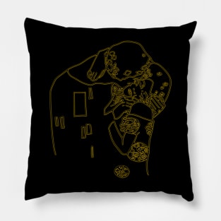 KLIMT - The Kiss (gold) Pillow