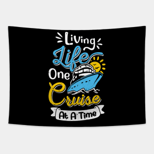 Family Cruise Ship Cruising Vacation Squad Gift Tapestry