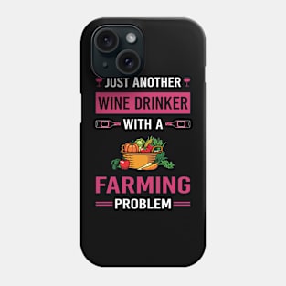 Wine Drinker Farming Farm Farmer Phone Case