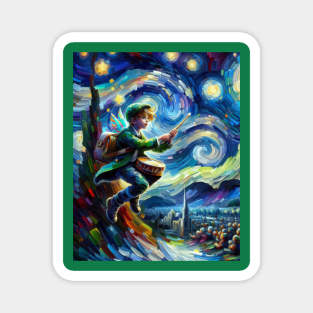 Fairy at Starry Night Magnet