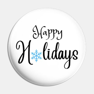 Happy Holidays Pin