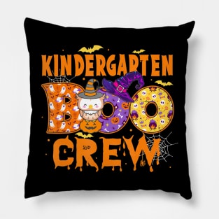 Kindergarten Boo Crew Teacher Student Halloween Pillow