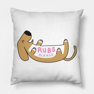 Basset Hound Dog Belly Laughing Pillow