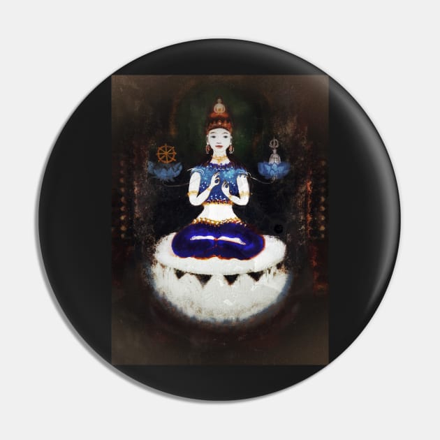 Akasadhatesvari - the Queen of Vajra Space Pin by Visuddhi