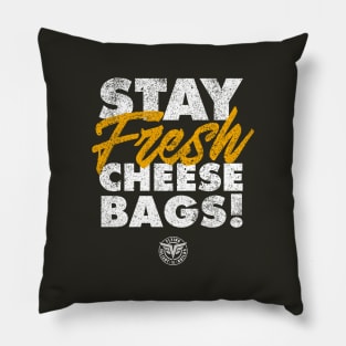 Stay Fresh Cheese Bags! (Reverse Design) Pillow