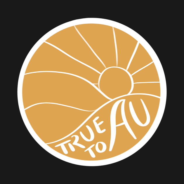 True To AU Sticker by emmalouvideos