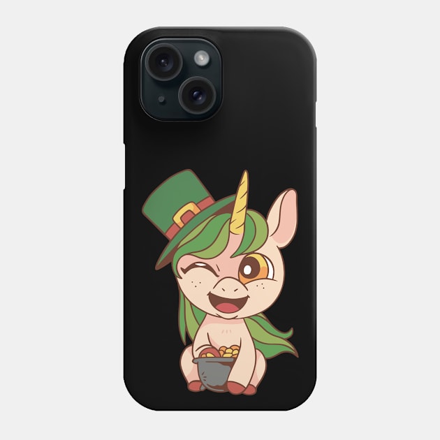 Lepricorn Unicorn St Patricks Day Phone Case by BIGUP