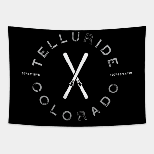 Telluride Co Skiing Tapestry