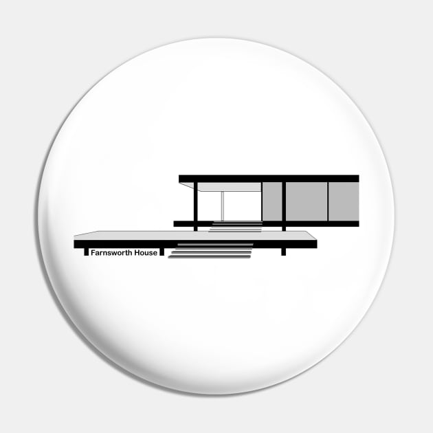 Farnsworth House - Mies van der Rohe Pin by Prelude