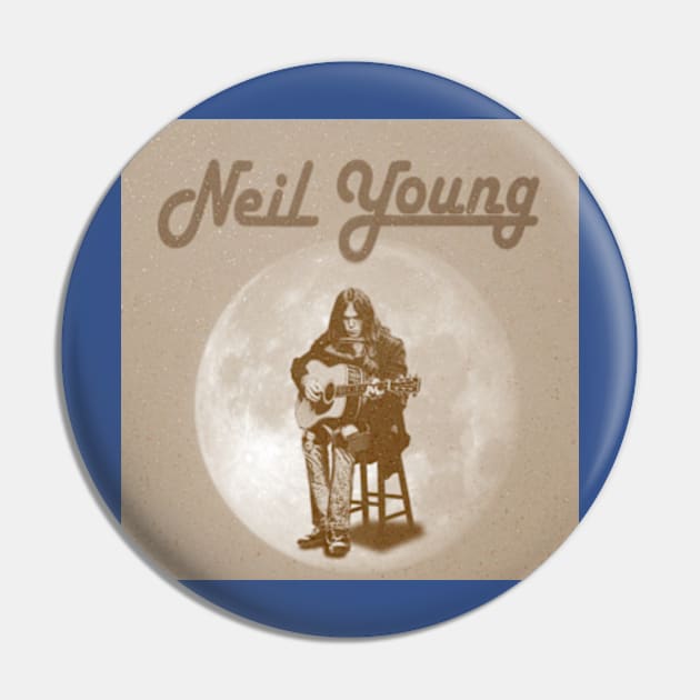 Neil Young Pin by shadowNprints