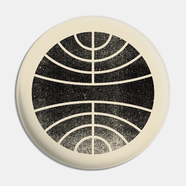 Globe - Black Pin by RetroLogosDesigns