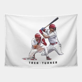 Trea Turner Philadelphia Sketch Tapestry