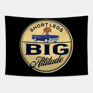 Dachshund-Short Legs, Big Attitude Tapestry