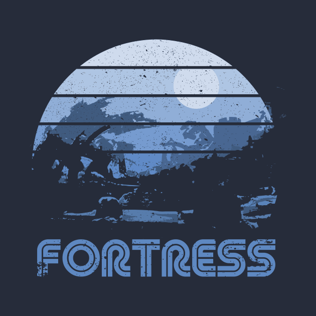 Retro Sunset Fortress by rojakdesigns
