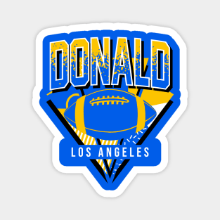 Vintage Los Angeles Football Donald Magnet