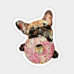 French bulldog sweet donut for frenchie lover Magnet