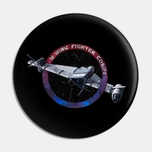 H - WING FIGHTER CORPS REDBLUE Pin