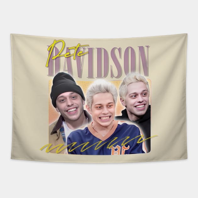 Pete Davidson // Retro Aesthetic  Design Tapestry by DankFutura