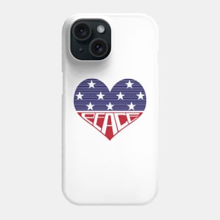 America Peace Love Phone Case