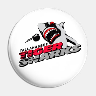 Retro Tallahassee Tiger Sharks Hockey 1995 Pin