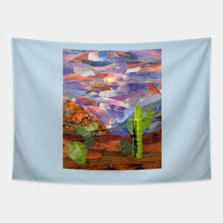 Cacti and Mountains in Arizona Tapestry