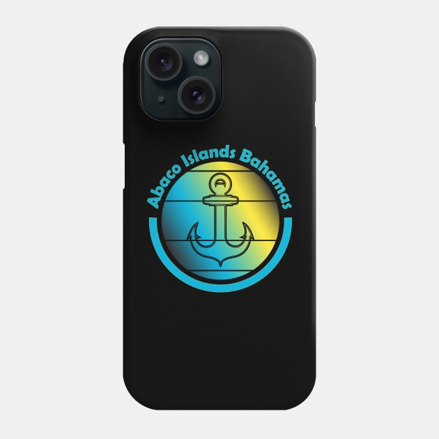 Sailing Yacht Anchor - Abaco Islands Bahama Vibes Phone Case by eighttwentythreetees