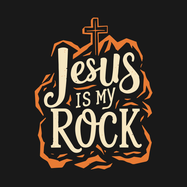 jesus is my rock by Risen_prints