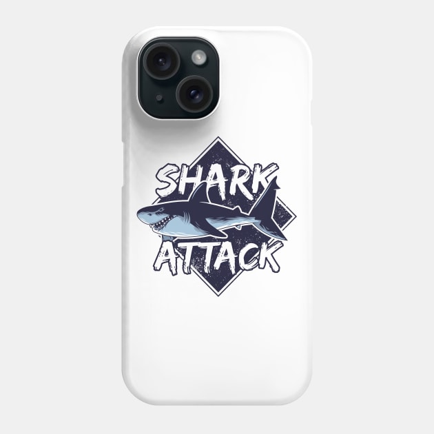 Shark Attack Phone Case by kani